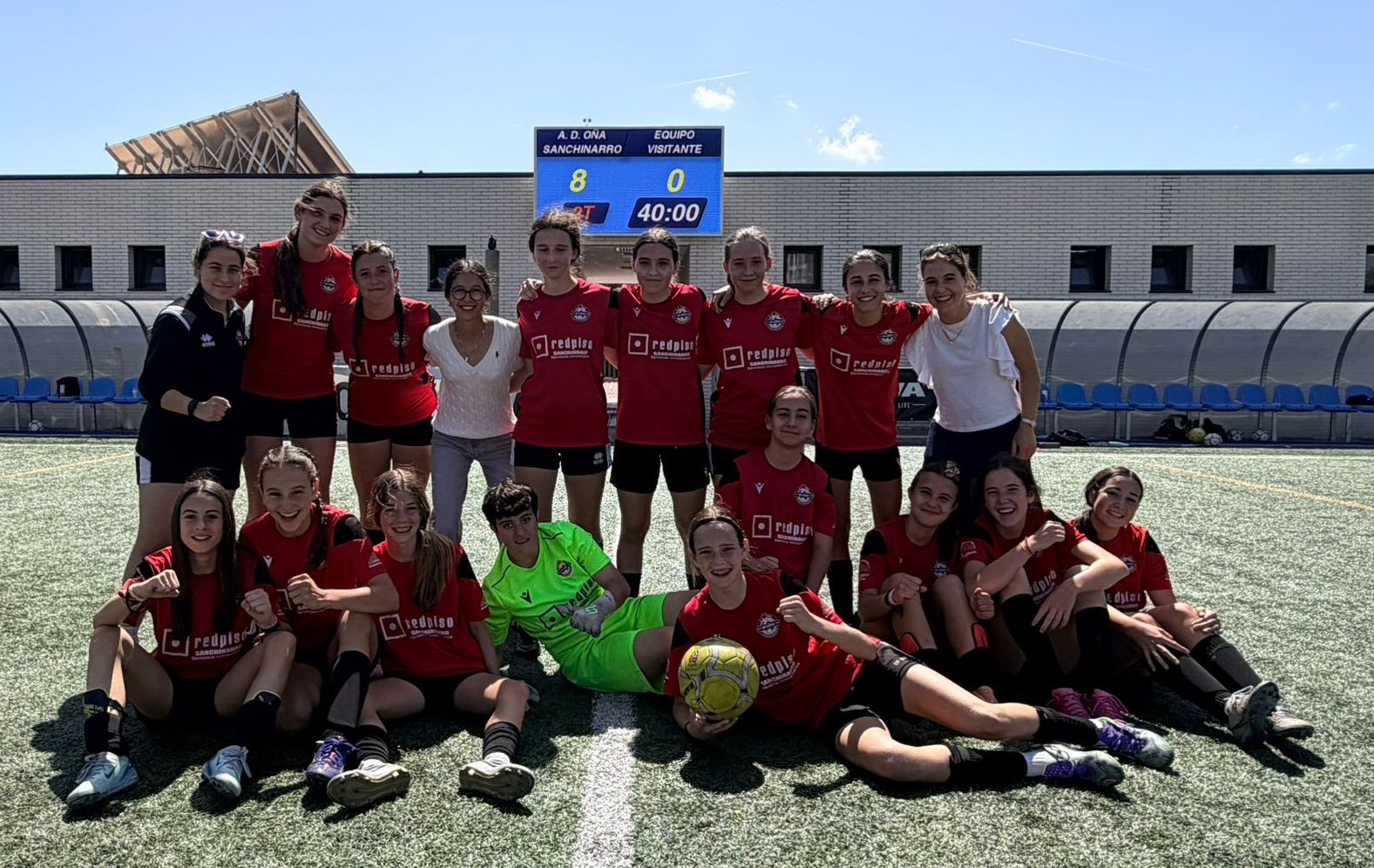 Cadete Femenino en su victoria decisiva
